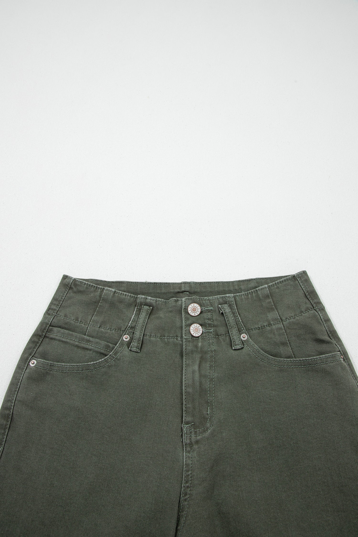 The Olivia High-Rise Flare Jeans – Olive